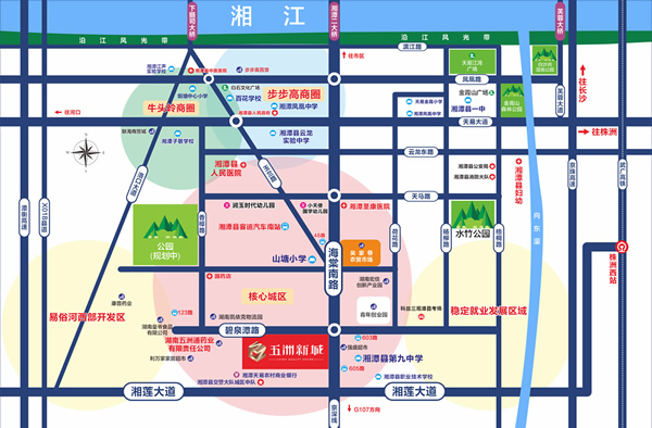 五洲新城位置圖