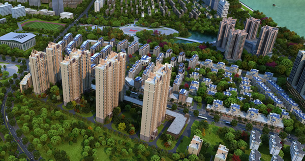 金霞美墅·蘭庭鳥瞰圖