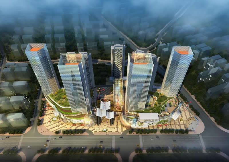 芒果時代廣場鳥瞰圖